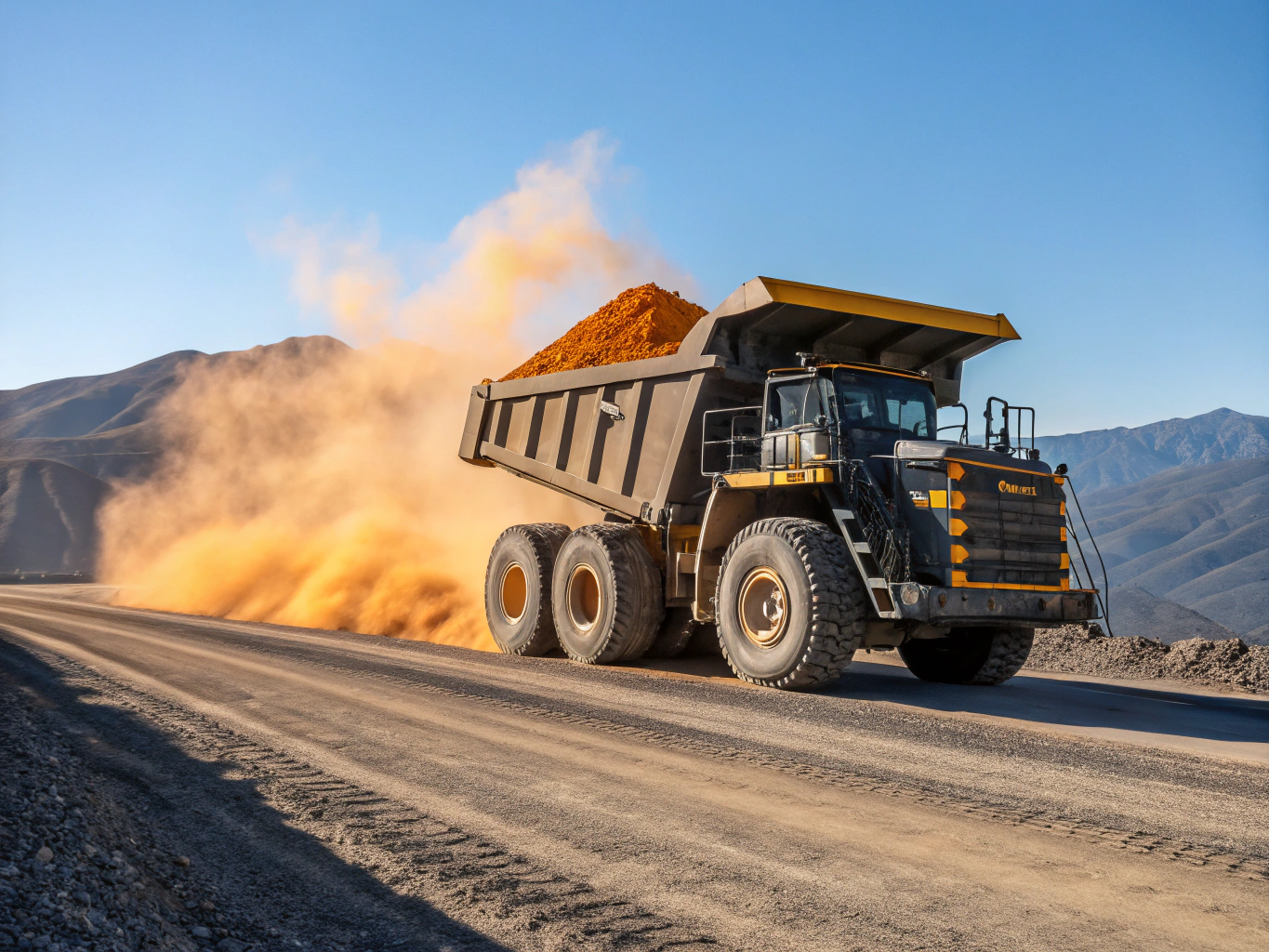 Medium trucks dan dump trucks operasional di Gorontalo
