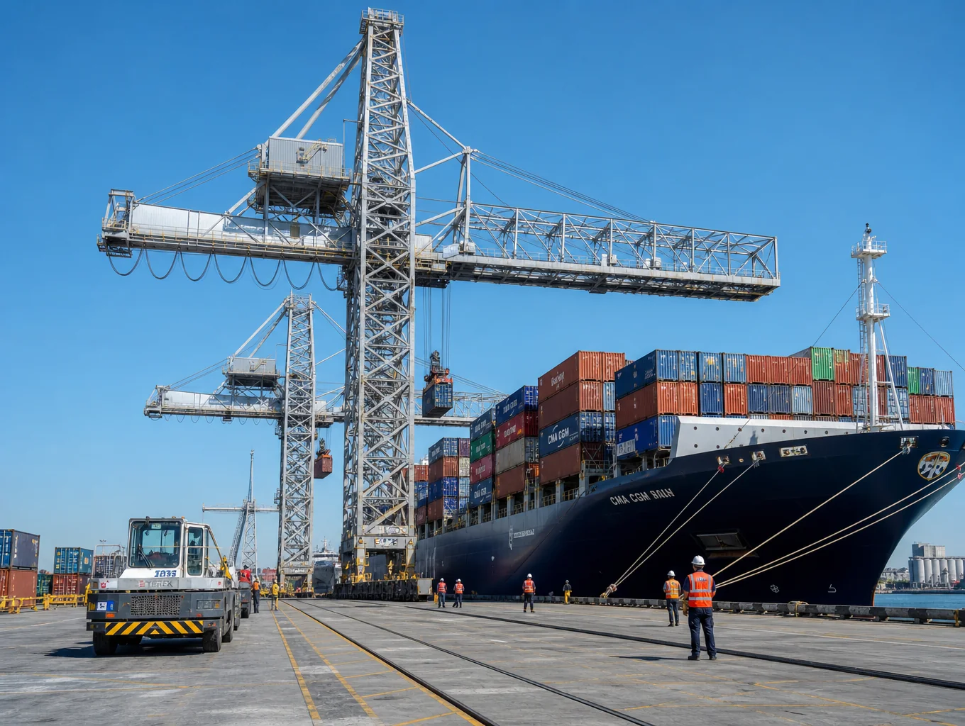 Peralatan bongkar muat dan stevedoring pelabuhan Gorontalo